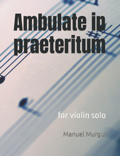Ambulate in praeteritum: for violin solo (Spanish Edition)
