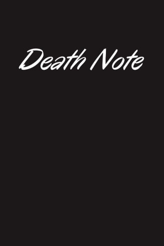 Death Notes notebook: Inspired From The Real Death Notes , Size 6" x 9"inches - Black Notebook Blank Edition Paper Diary - Notebook 120 Pages.