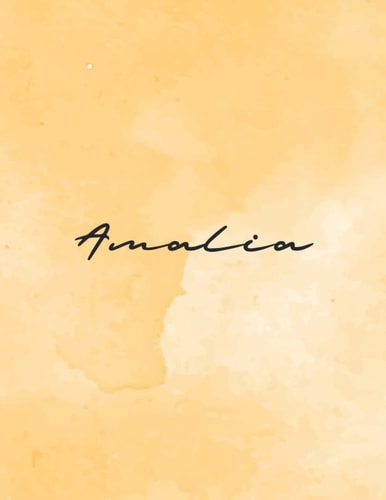 Amalia: Personal Name Dot Gird | The Notebook For Writing Journal or Diary Women & Girls Gift for Birthday, For Student | 160 Pages Size 8.5x11inch - V.605
