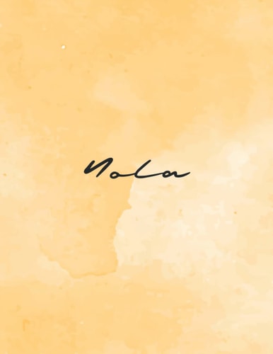 Nola: Personal Name Dot Gird | The Notebook For Writing Journal or Diary Women & Girls Gift for Birthday, For Student | 160 Pages Size 8.5x11inch - V.606