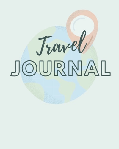 Travel Journal: 8x10 Lined Journal, 100 Pages (teal cover), Memory Journal, Wedding Gift, Anniversary Gift, Gift for Her, Gift for Him