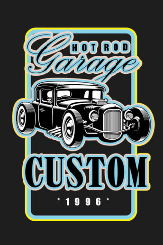Vintage Muscle Car Custom Garage.