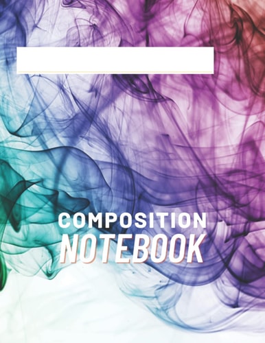 Composition Notebook 100 Pages, College Ruled,Journal Notebook,(Large, 8.5 x 11 in.) 40 single lines per page