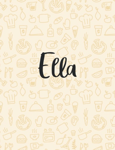 Ella: Weekly Menu Planner & Grocery ListMeal Planner Notebook Weight Loss Planner