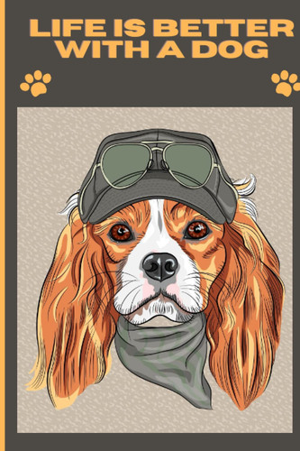 Cool Dog Journal for Dog lovers: 120 pages 6x9" including illustrations on each blank lined page.