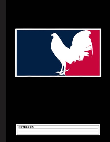 GameFowl Major League Cock Rooster Chicken Gallegos Fighter Notebook. For Chicken Lover. Composition Notebook. College Ruled. 8.5 x 11. 120 Pages