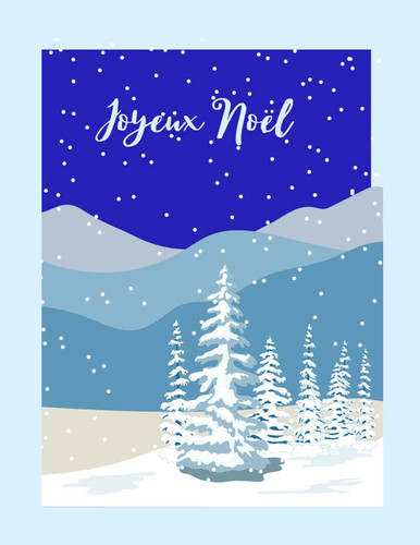 Joyeux Noel - Merry Christmas Journal/Notebook/Diary: Winter Holiday Blank Notebook