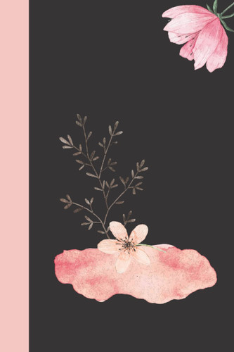 Floral black & pink notebook: Elegant notebook