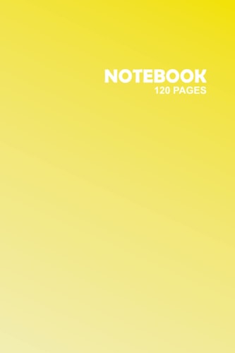 notebook: gradient coloring | 120 pages ordered | 6" x 9" lined: notes