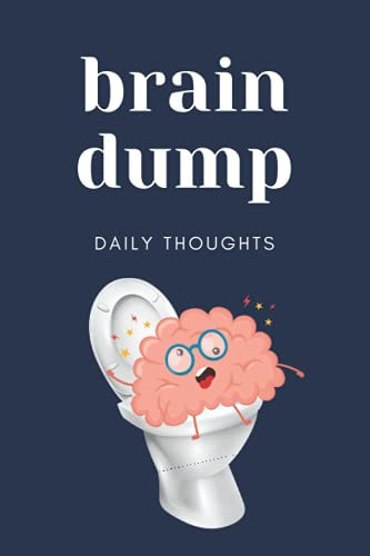 Brain Dump Journal: Daily Thoughts Ruled Lined Notebook of 6" x 9" with 120 Pages for Writing, Diary Entries, or Note-Taking