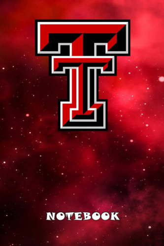 Texas Tech Red Raiders Sport Notebook & Journal With Logo Team Texas Tech Red Raiders NFL , MLB , NCAA , NHL Types 897
