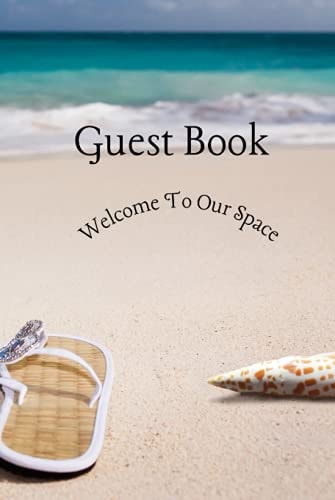 Guest Book: for Overnight Guests, Room Rentals Or AirBnB Hosts-Beachy Theme