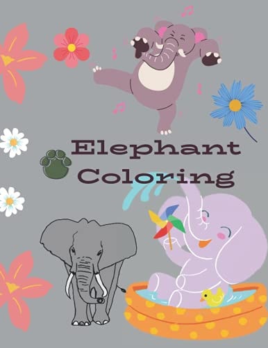 Elephant Coloring Kids Book