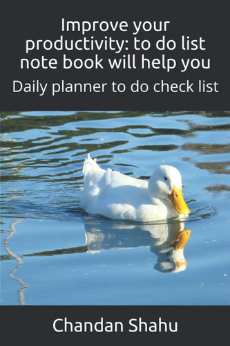 Improve your productivity: to do list note book will help you: Daily planner to do check list