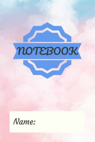 Notebook: lined Notebook - (6 x 9 inches) - 120 Pages - pink and blue / Notes Diary Book Gift for Women