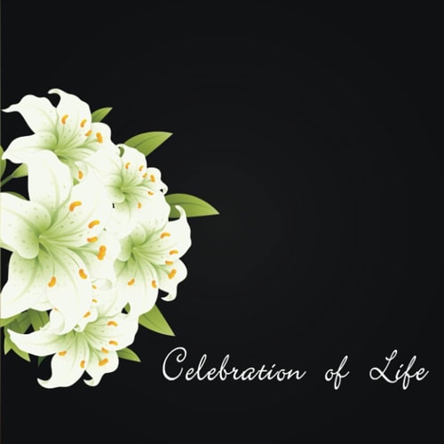 Celebration of life:Funeral Guest book for memorial:White Lily theme: Condolence Book for Memorial Guest Book In Loving Memory of Loved Ones