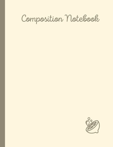 Composition Notebook: Simple Lemons cover for kids,Wide Ruled Paper Notebook Journal