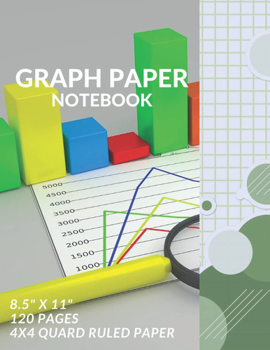 Graph Paper Notebook 8.5 x 11: Large Simple Grid Paper Notebook Journal for Math and Science Students | Squared Graphing Paper | Graph Paper ... finish soft cover Printed on white paper