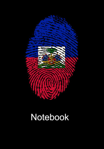 Haitian Flag Wide Ruled Notebook