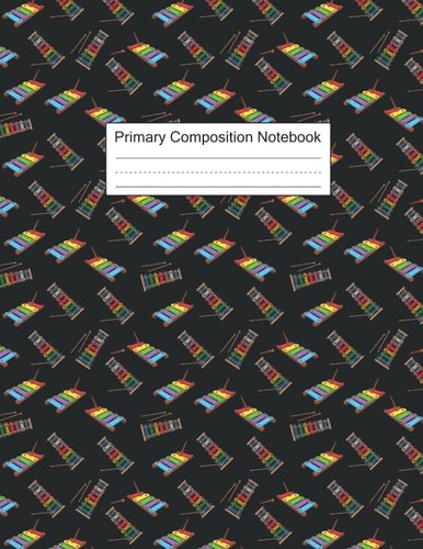 Xylophone Primary Composition Notebook: Xylophone Blank Lined Primary Composition Notebook To Write Notes Password, Notepad, To Do Lists