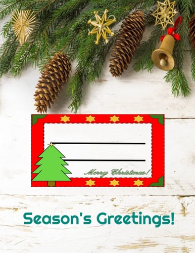 Season's Greetings!: Cute Holiday Notebook, Great Gift Journal, Plan Your Holiday Parties, Volume 3