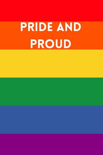 PRIDE AND PROUD: Rainbow notebook for taking notes/size 6*9/110pages