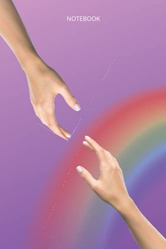 Rainbow Hands: Stylish Notebook, Design Notebook, Journal, Diary, Style, Love, Gift, School, Work