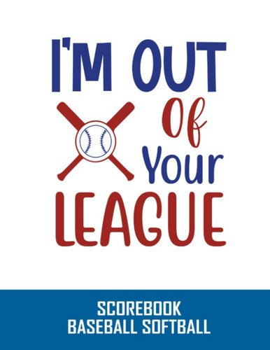 Scorebook Baseball Softball: Side by Side Score Sheets | Perfect gift for Coaches, Players | Pitch Count Sheet Included | White Cover