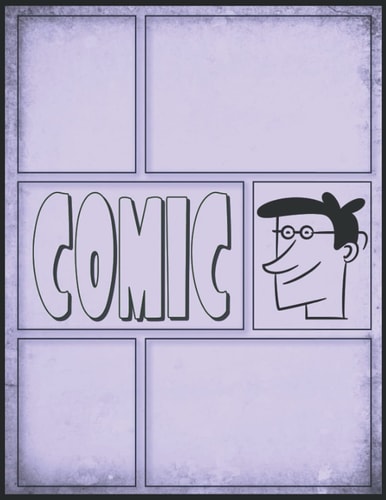Comic Zeichnen Lernen Kinder Blanko Buch: Persönlich Comic Selber Zeichnen Geschenk für Comic Fan, Erwachsene Lustige Geschenke Für Männer Klein (German Edition)