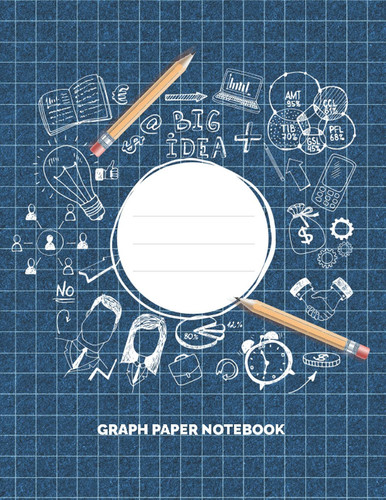 Graph Paper Notebook: 4 squares per inch, size 8.5 x 11 inches, Great for Math and Science, Composition Notebook for kids, Students, Steampunk, 100 pages