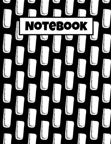 Notebook : Black and white Lined Notebook for Drawing, Doodling, Notes, Journaling and more 120 Pages (8.5 x 11 inches): Lined Paper: Lined Paper