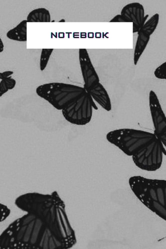 NOTEBOOK : Butterflies cover ( 6 * 9 in ) 100 page , lined papers