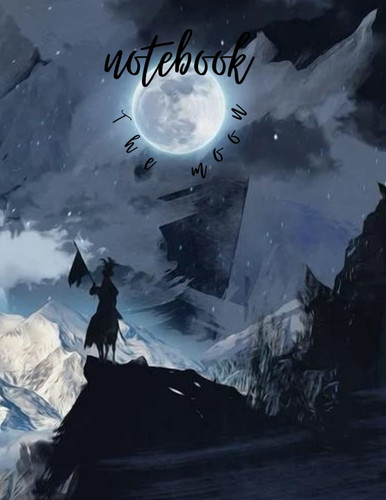 The moon notebook: The moon notebook dedicated to moon lovers such as students, teens and kids you can take it wherever you want to write your dreams