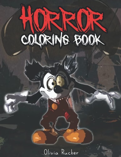 Horror Coloring Book Creepy Horror Adult Coloring Book for Stress Relief and Relaxation