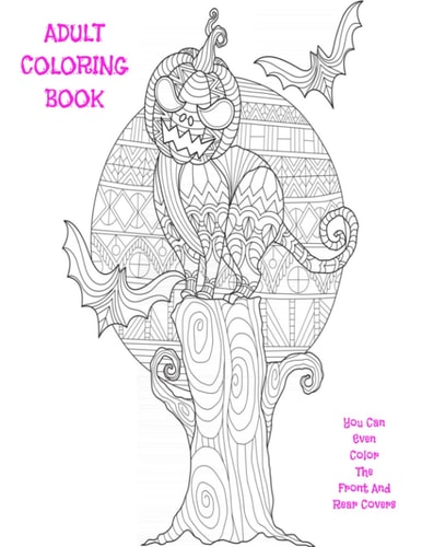 ADULT COLORING BOOK: You Can Even Color The Front And Back Covers