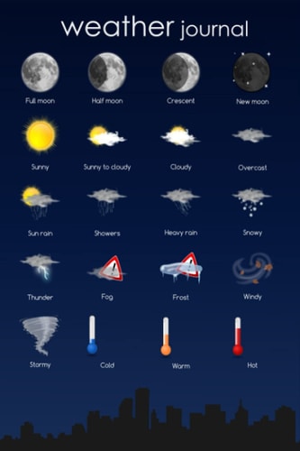 Weather Icon Journal: Journal - Notebook to write in for everyone