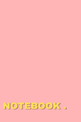 6x9 Peachy Pink Notebook.: 200 Lined Pages