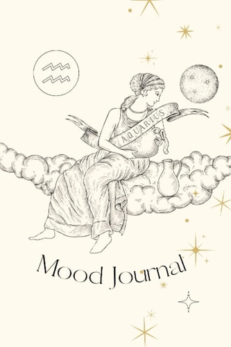 Aquarius: Mood Journal | 6x9 inches | 121 pages