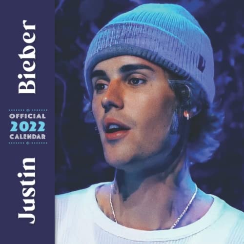 Justin Bieber Calendar 2022: Justin Bieber 2022 Calendar, Monthly Square Justin Bieber Calendar, Contains beautiful Justin Bieber pictures