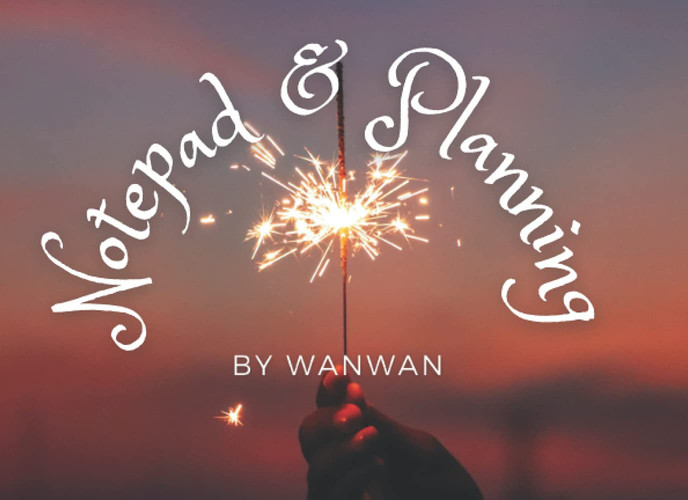 Notepad & Planning BY WANWAN: Notebook, Beautiful Pattern, Beautiful Design, 72 Pages You send Size 8.25X6 inches