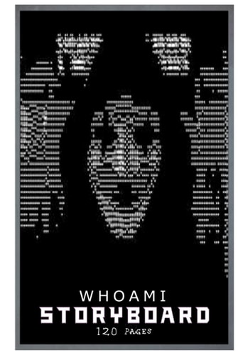 Woami: Hardcover ( hardback) Storyboard notebook 120 pages 6" 9" inches white paper: hard cover as gift for friend | underground black ghost cover
