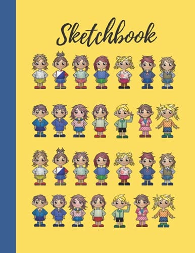 Sketchbook for Kids Blank Drawing Pad Notebook for Pre-School Children and Primary School Children Who Love Drawing, Doodling and Sketching Pictures