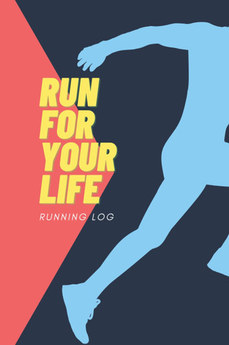 RUN FOR YOUR LIFE | Running log: 240 Days Running Tracker | Distance, Time, Pace | Monthly goal setting | Weekly & Month summary