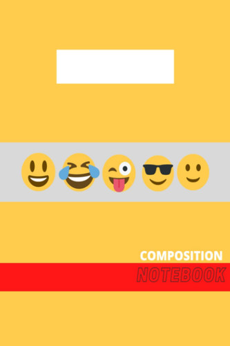 Notebook: Emoji Theme Composition Notebook: Wide-Ruled: 100 pages (50 sheets) 6 in. x 9 in.