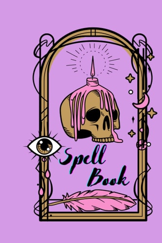 "Spell Book" Witchy themed notebook | Halloween themed notebook | witchy journal | cute lined paper notebook | skull notebook | spell journal | cute ... affirmations journal | crystal magic notebook