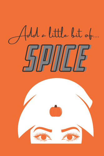 "Add a little bit of....spice" notebook | pumpkin spice journal | latte journal | cute beanie girl notebook | coffee lover journal | fall themed ... journal | anxiety notebook | coffee