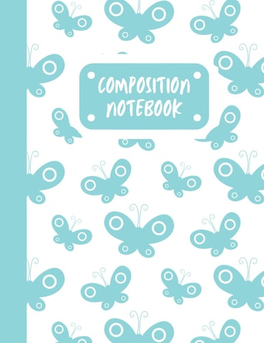 Composition Notebook - College Ruled | Butterflies: Large Notebook 8.5 x 11in x 120 pages for Boys and Girls