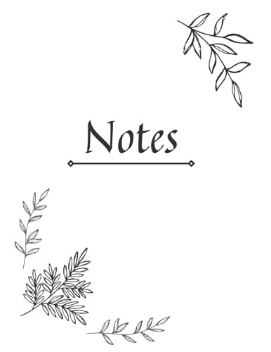 Notes: Simple Blank Lined Notebook