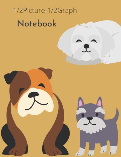 1/2 Picture - 1/2 Graph Notebook: 8.5"x11", 120 pages for Drawing and Designing