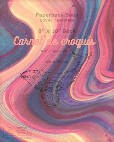 Carnet de coquis: 8x10 200 blank white pages sketchbook for drawing,painting,sketching or writing. (French Edition)